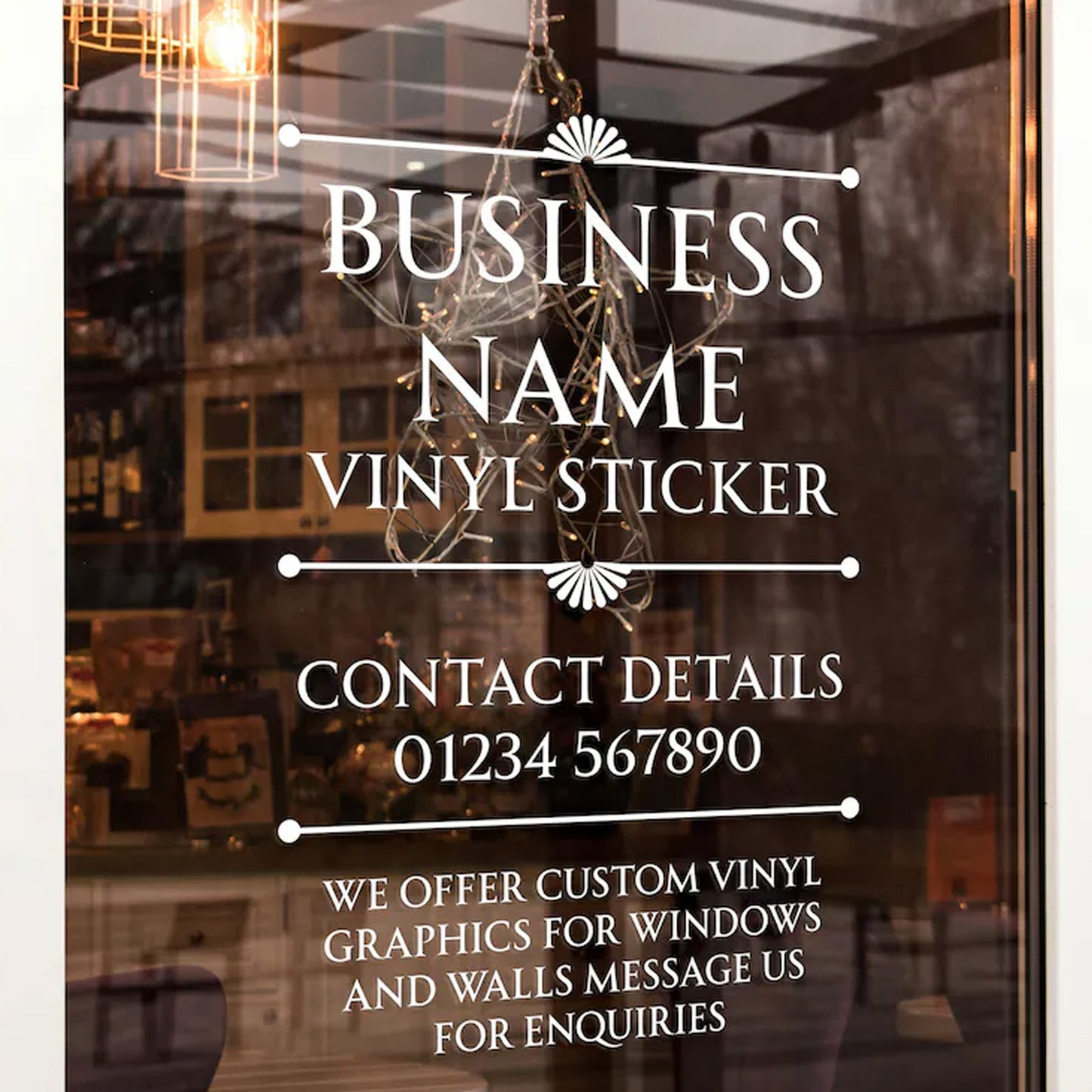 Custom Vinyl Stickers for Shop Windows