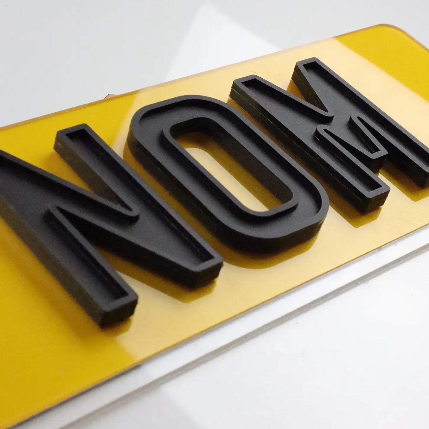4D Matt Ghost Number Plates
