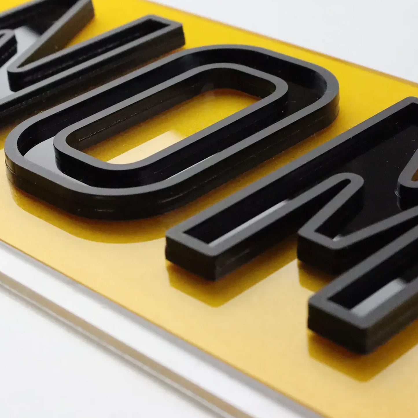 4D Shadow X Number Plates