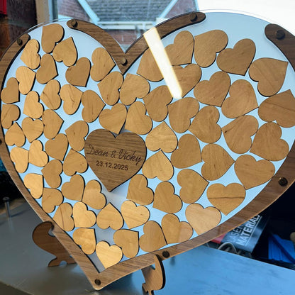 Love Heart Wedding Guest Book