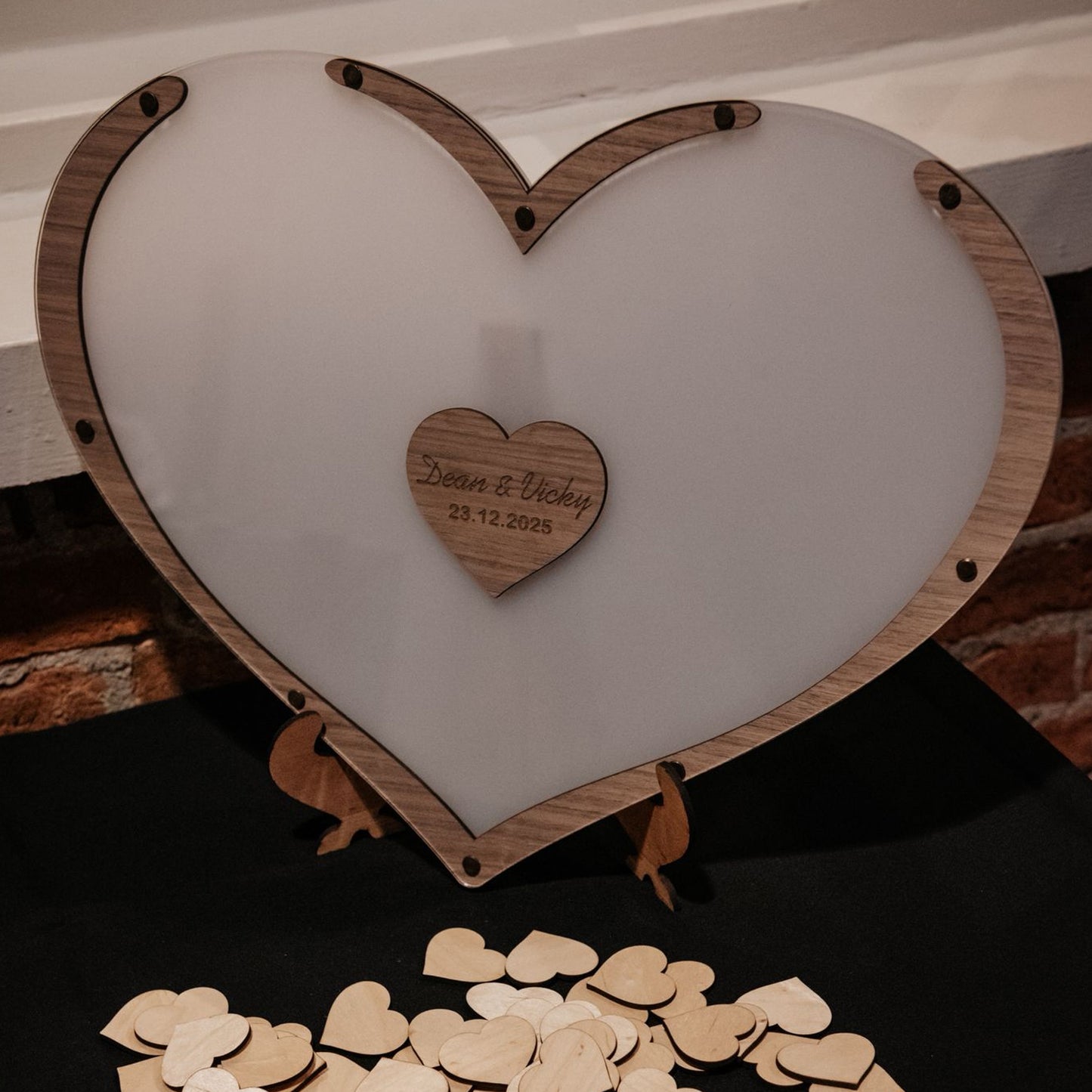 Love Heart Wedding Guest Book