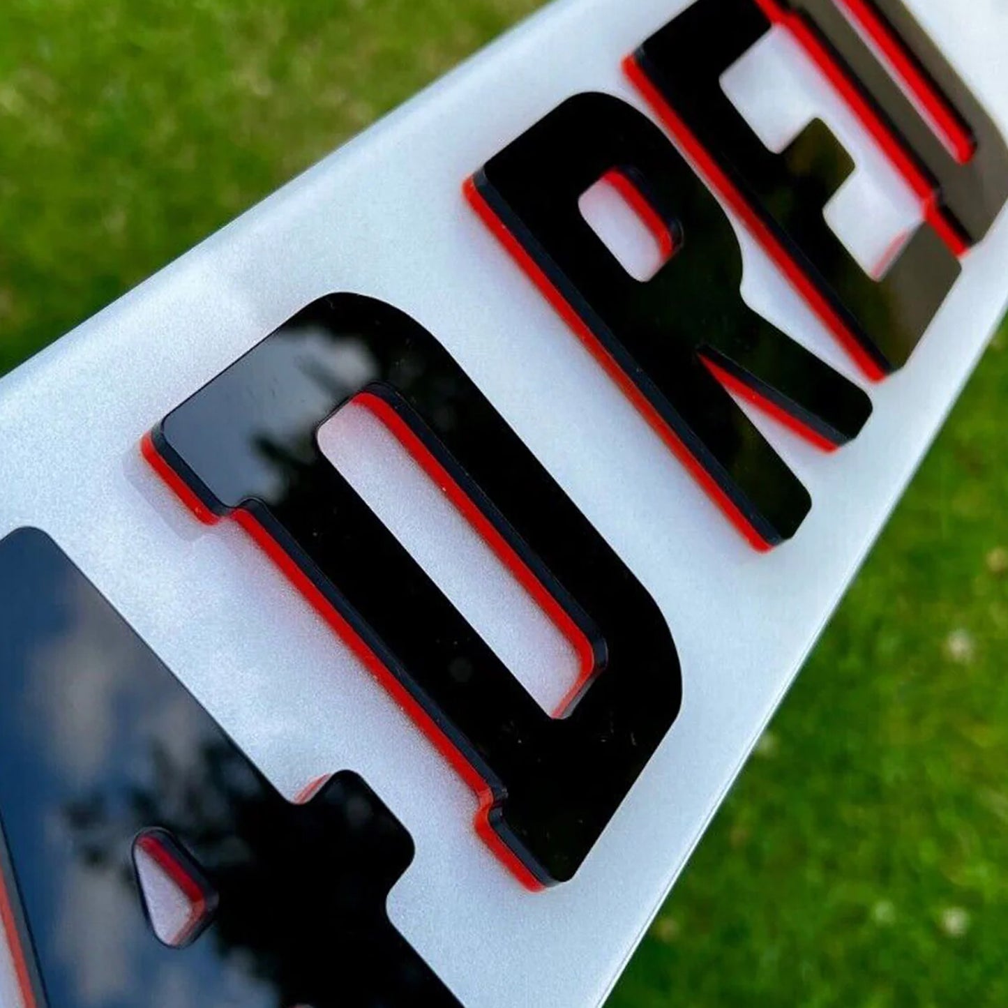 Neon Red 4D Show Plates