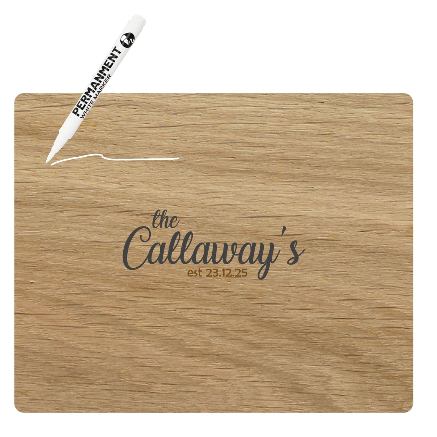 Guest Book Board with White Marker Pen